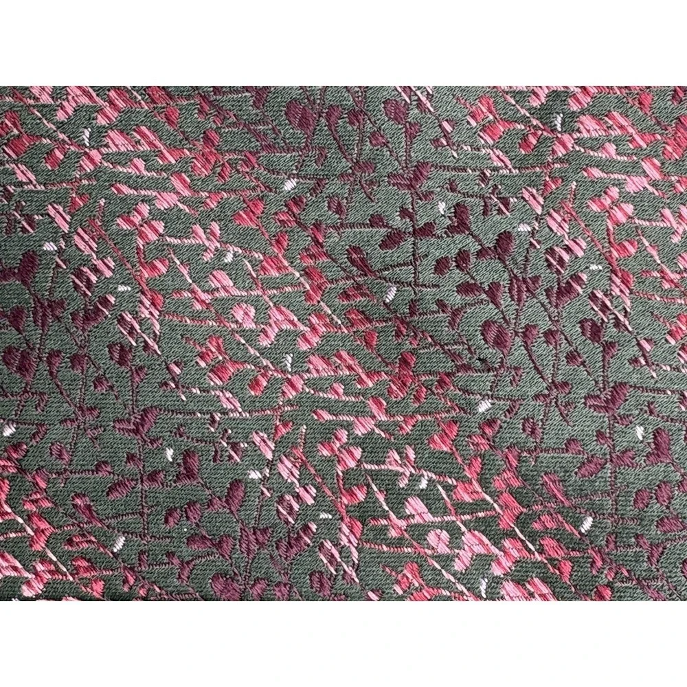 Alfani Mens Tie 100% Silk Pink Black Geometric Designer Hand Made 61